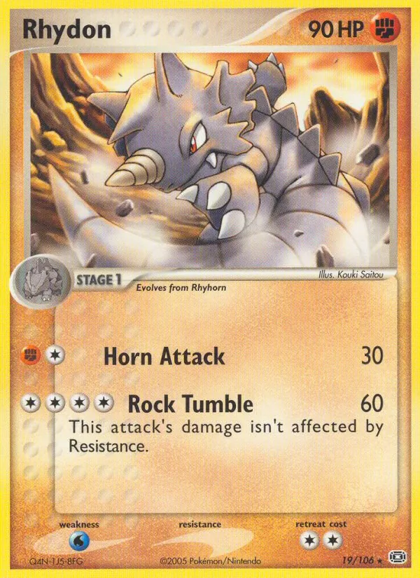 Rhydon — EX Esmeralda 19
