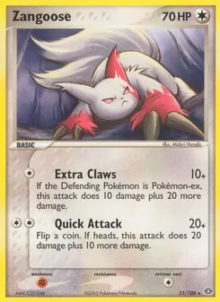Zangoose — EX Esmeralda 21
