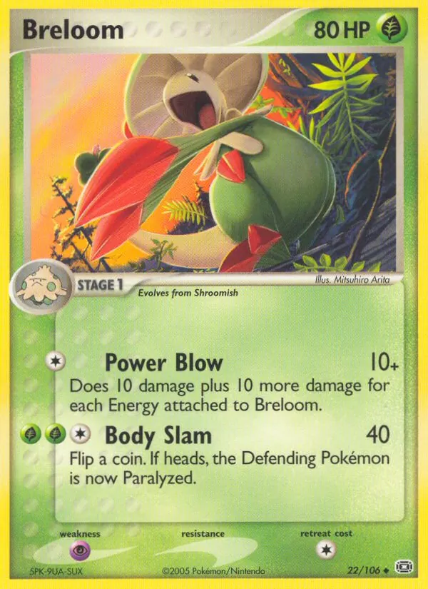 Breloom — EX Esmeralda 22