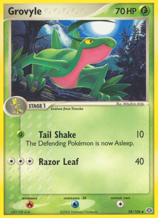Grovyle — EX Esmeralda 28