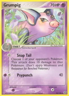Grumpig — EX Esmeralda 30