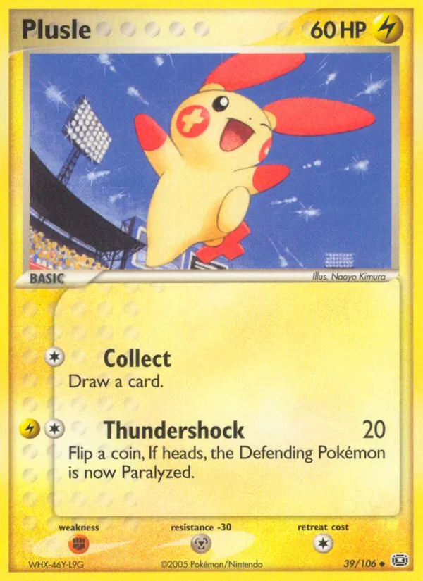 Plusle — EX Esmeralda 39