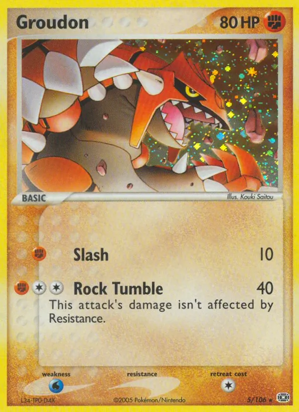 Groudon — EX Esmeralda 5