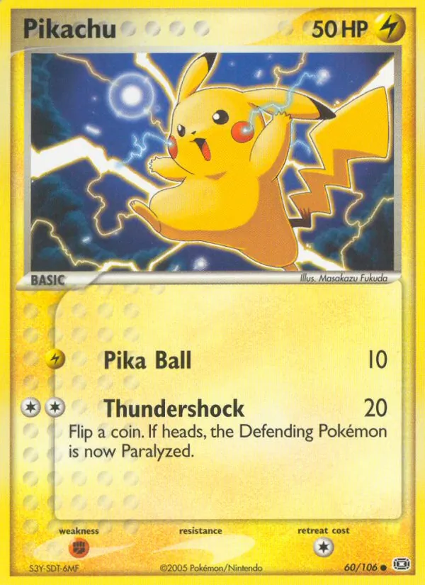 Pikachu — EX Esmeralda 60
