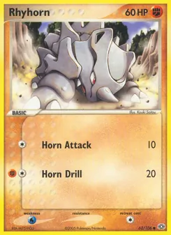 Rhyhorn — EX Esmeralda 62