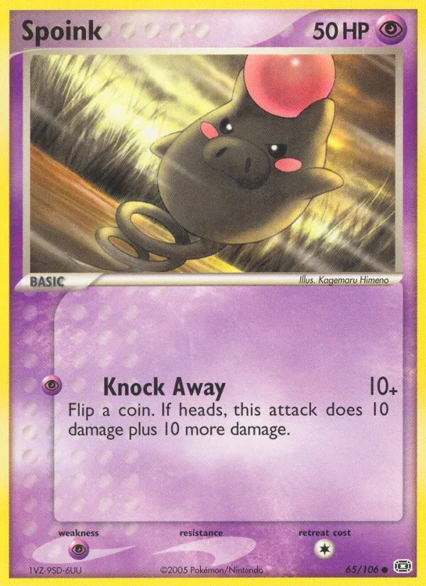 Spoink — EX Esmeralda 65