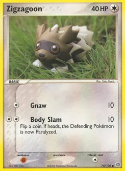 Zigzagoon — EX Esmeralda 74