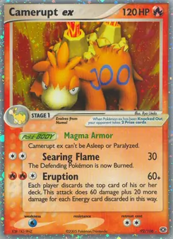 Camerupt ex — EX Esmeralda 92
