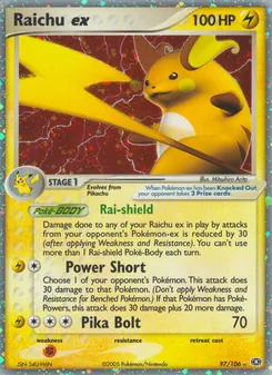 Raichu ex — EX Esmeralda 97
