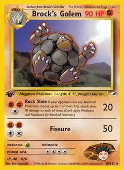 Brock's Golem — Gym Heroes 20
