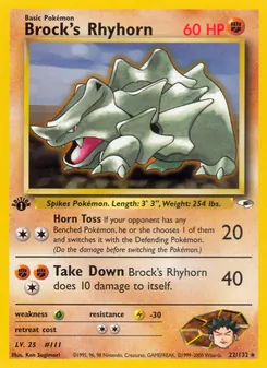 Brock's Rhyhorn — Gym Heroes 22