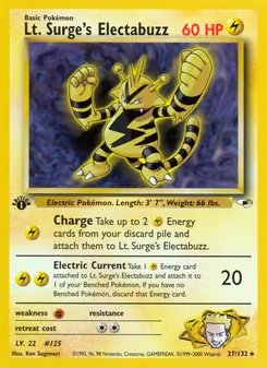 Lt. Surge's Electabuzz — Gym Heroes 27