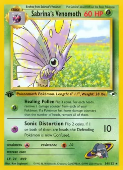 Sabrina's Venomoth — Gym Heroes 34