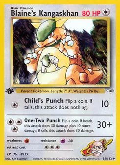 Blaine's Kangaskhan — Gym Heroes 36