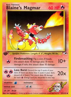 Blaine's Magmar — Gym Heroes 37