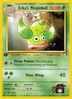 Erika's Weepinbell — Gym Heroes 49