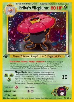 Erika's Vileplume — Gym Heroes 5