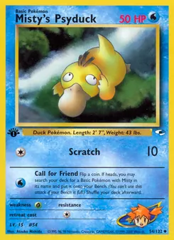 Misty's Psyduck — Gym Heroes 54