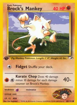 Brock's Mankey — Gym Heroes 68