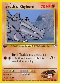 Brock's Rhyhorn — Gym Heroes 70