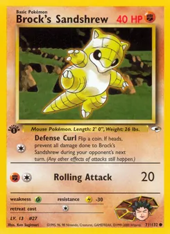 Brock's Sandshrew — Gym Heroes 71