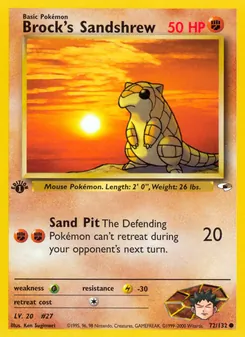 Brock's Sandshrew — Gym Heroes 72