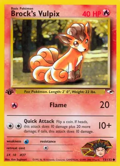 Brock's Vulpix — Gym Heroes 73