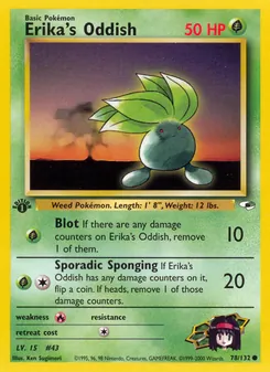 Erika's Oddish — Gym Heroes 78