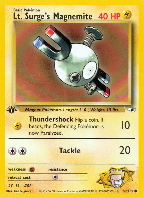 Lt. Surge's Magnemite — Gym Heroes 80