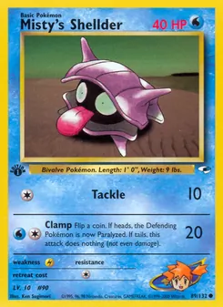 Misty's Shellder — Gym Heroes 89