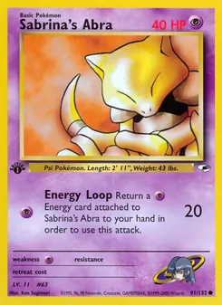 Sabrina's Abra — Gym Heroes 91