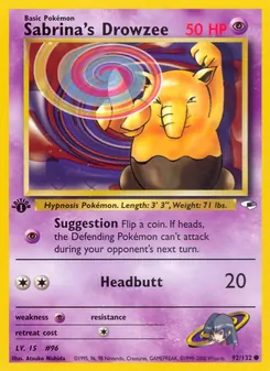 Sabrina's Drowzee — Gym Heroes 92
