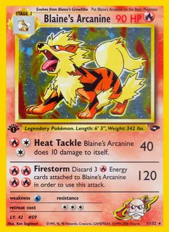 Blaine's Arcanine — Gym Challenge 1