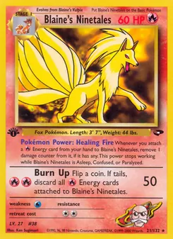 Blaine's Ninetales — Gym Challenge 21