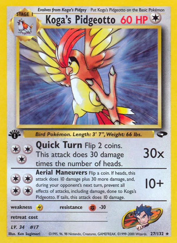 Koga's Pidgeotto — Gym Challenge 27