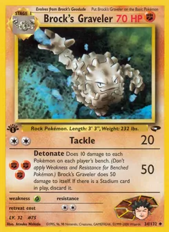 Brock's Graveler — Gym Challenge 34