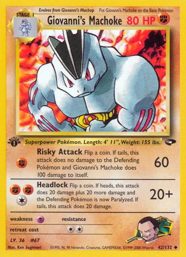 Giovanni's Machoke — Gym Challenge 42
