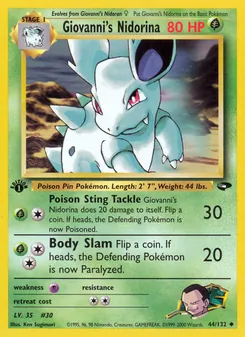 Giovanni's Nidorina — Gym Challenge 44