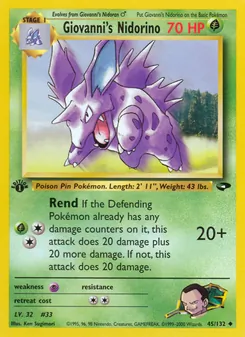 Giovanni's Nidorino — Gym Challenge 45