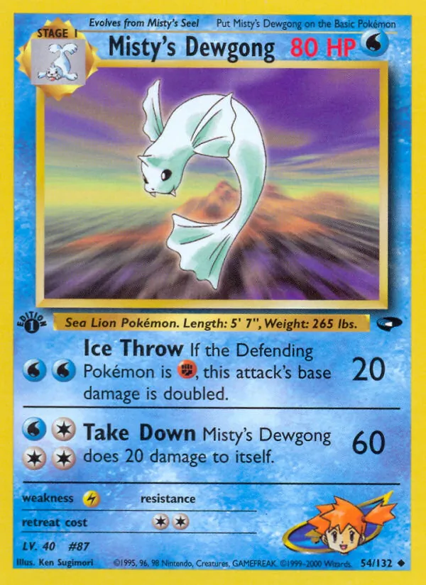 Misty's Dewgong — Gym Challenge 54