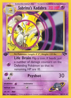 Sabrina's Kadabra — Gym Challenge 58
