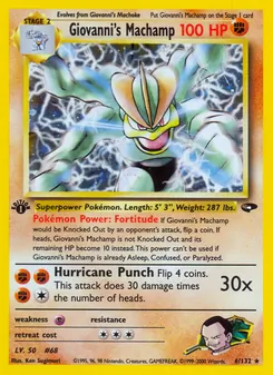 Giovanni's Machamp — Gym Challenge 6
