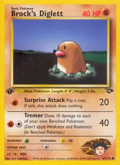Brock's Diglett — Gym Challenge 67