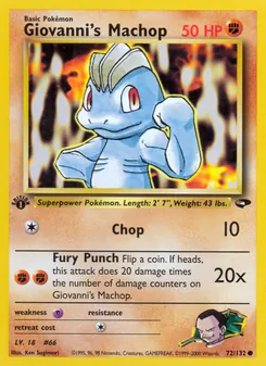 Giovanni's Machop — Gym Challenge 72