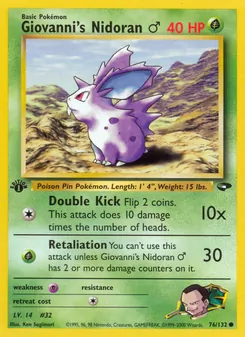 Giovanni's Nidoran ♂ — Gym Challenge 76