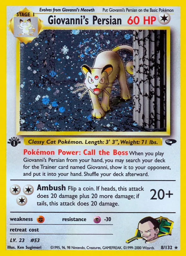 Giovanni's Persian — Gym Challenge 8