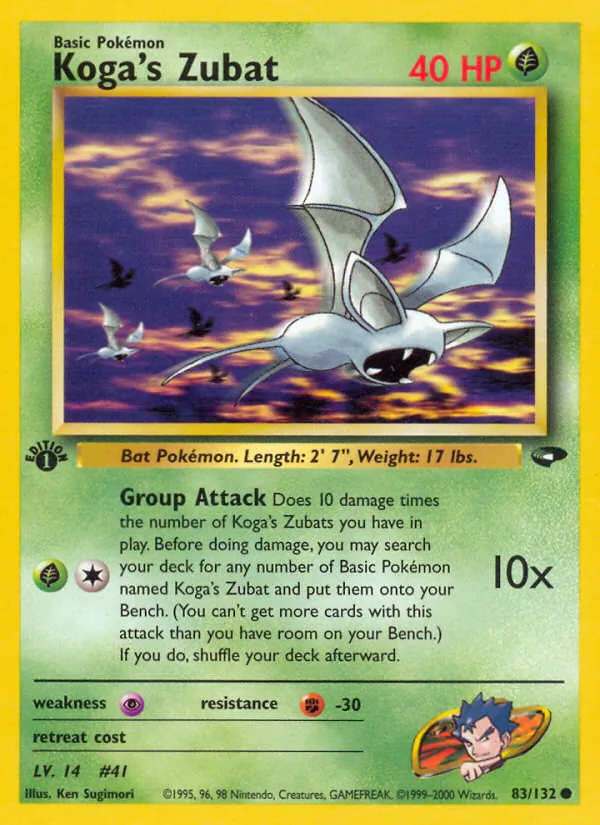 Koga's Zubat — Gym Challenge 83