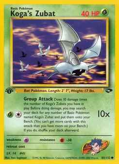 Koga's Zubat — Gym Challenge 83