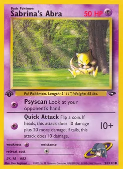 Sabrina's Abra — Gym Challenge 94