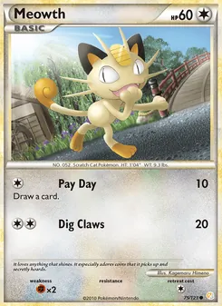 Meowth — HeartGold SoulSilver 75